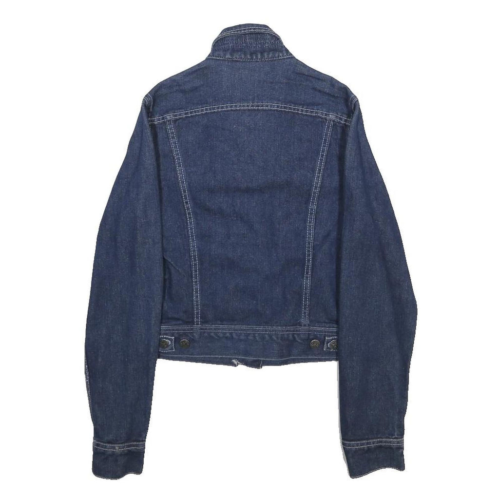 LEE Womens Blue Denim Cotton Button Jacket XS Classic Casual Lightweight