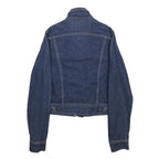 LEE Womens Blue Denim Cotton Button Jacket XS Classic Casual Lightweight