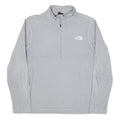 THE NORTH FACE Mens Light Grey Plain Pullover Crew Neck Basic Knit Jumper S