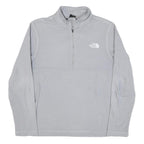 THE NORTH FACE Mens Light Grey Plain Pullover Crew Neck Basic Knit Jumper S