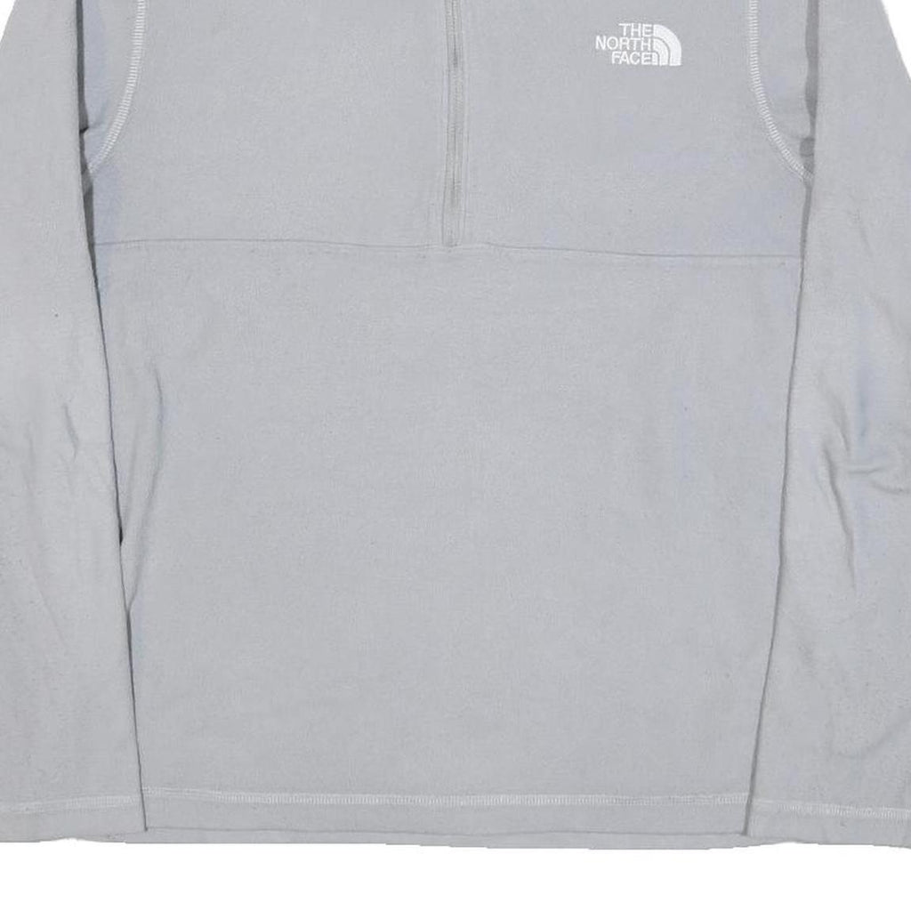 THE NORTH FACE Mens Light Grey Plain Pullover Crew Neck Basic Knit Jumper S
