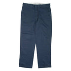 DICKIES Mens Trousers Blue Regular Straight W38 L32