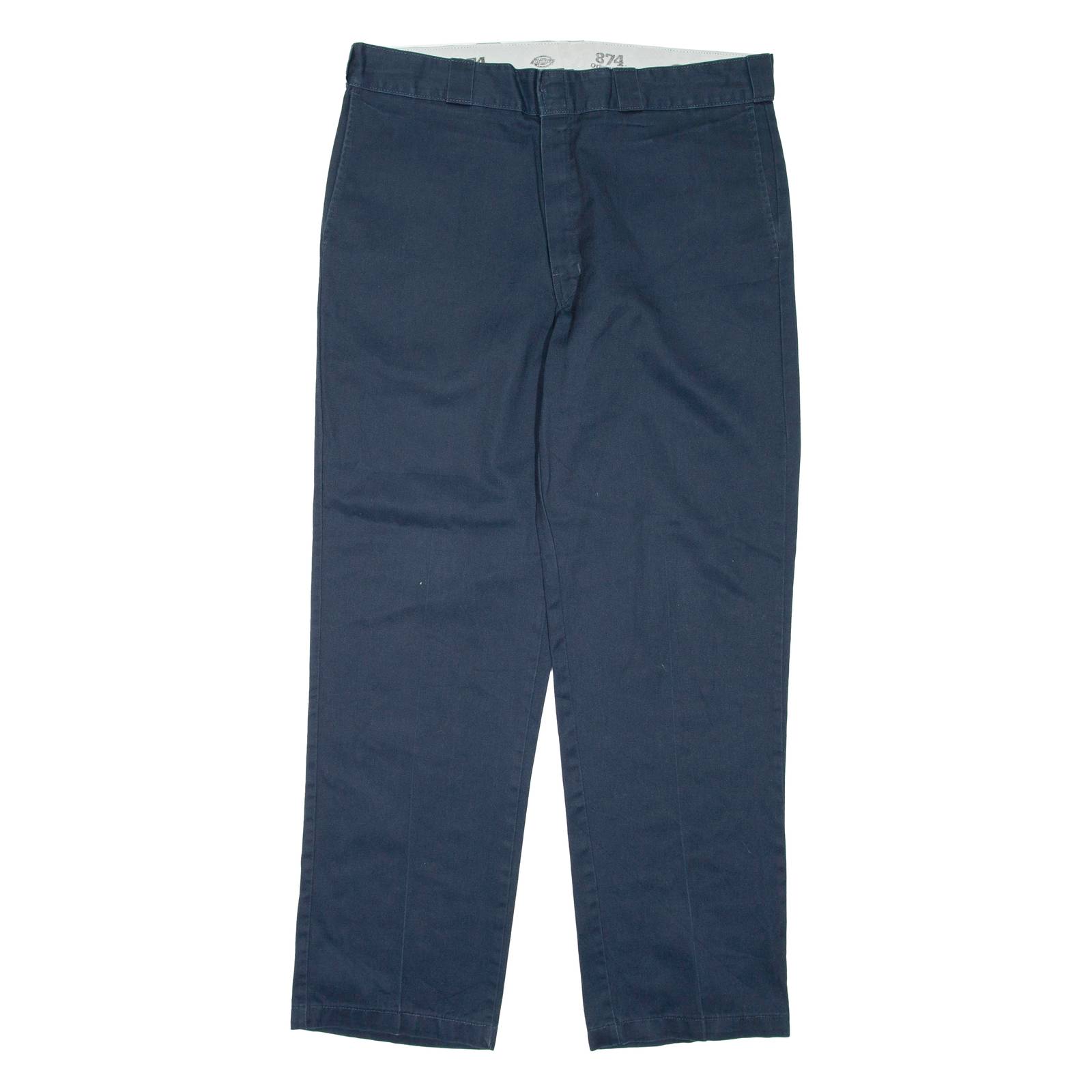 DICKIES Mens Trousers Blue Regular Straight W38 L32