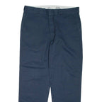 DICKIES Mens Trousers Blue Regular Straight W38 L32