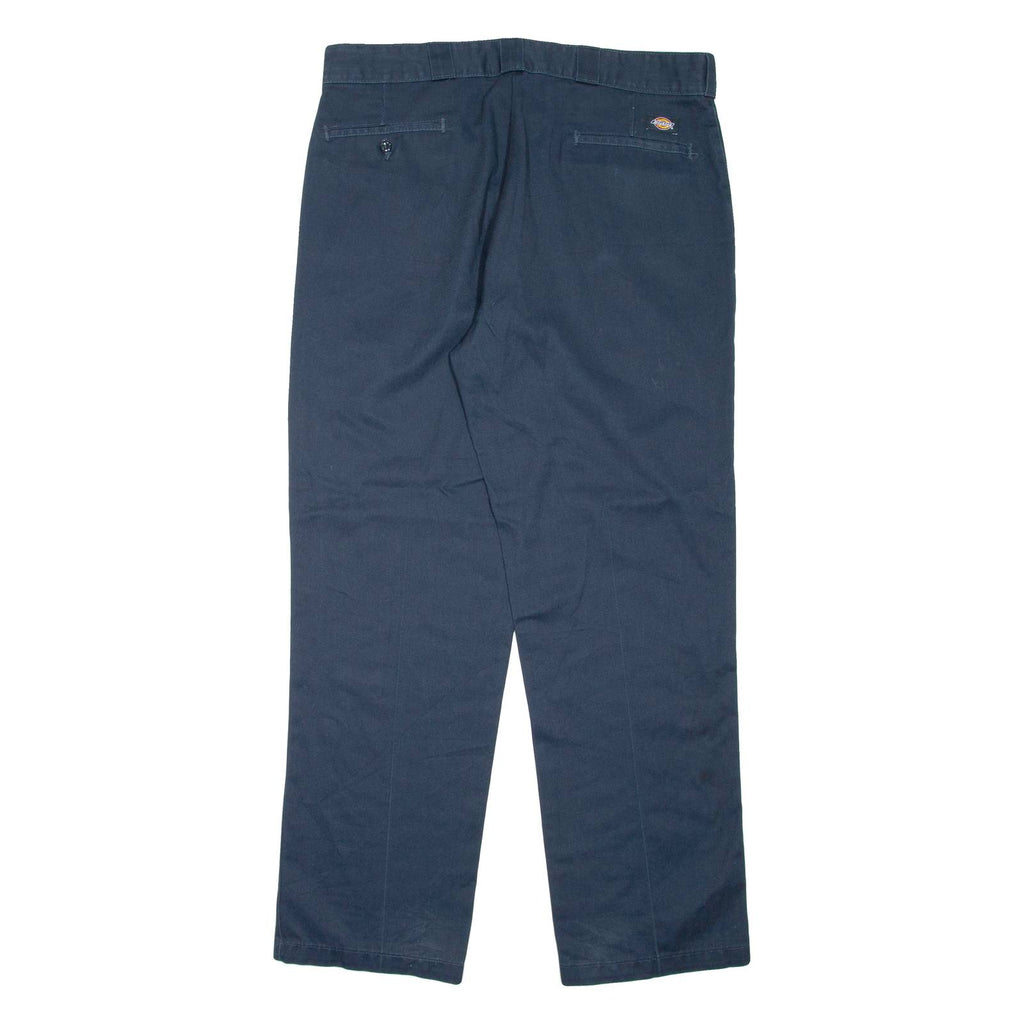 DICKIES Mens Trousers Blue Regular Straight W38 L32