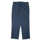 DICKIES Mens Trousers Blue Regular Straight W38 L32