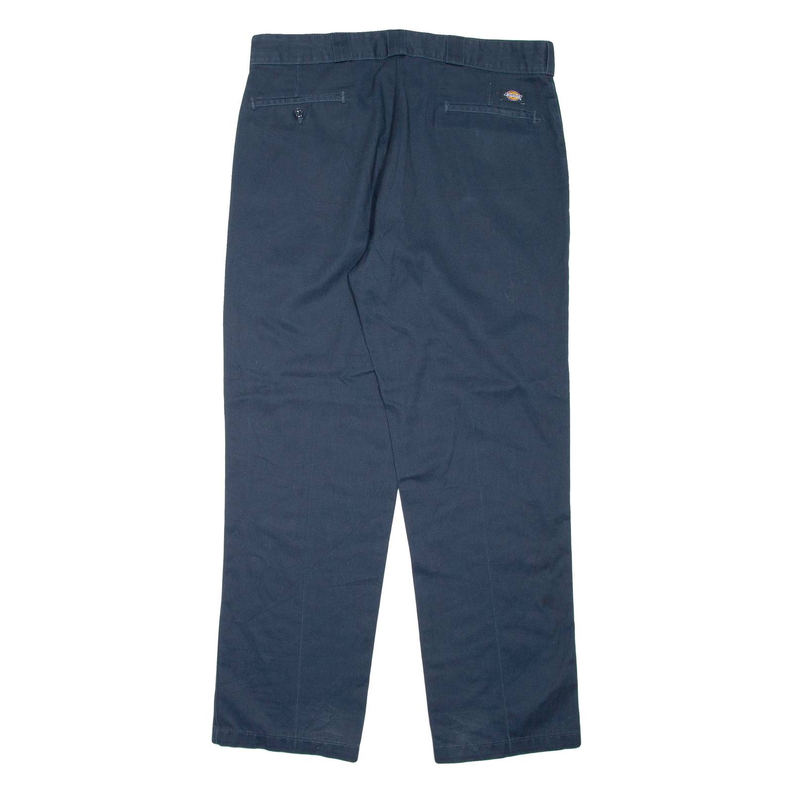DICKIES Mens Trousers Blue Regular Straight W38 L32