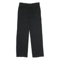 DICKIES Mens Black Polyester Blend Classic Straight Trousers W32 L32 Workwear