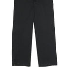 DICKIES Mens Black Polyester Blend Classic Straight Trousers W32 L32 Workwear