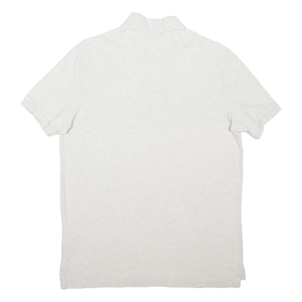 POLO RALPH LAUREN Mens White Short Sleeve Plain M Cotton Blend Classic Polo