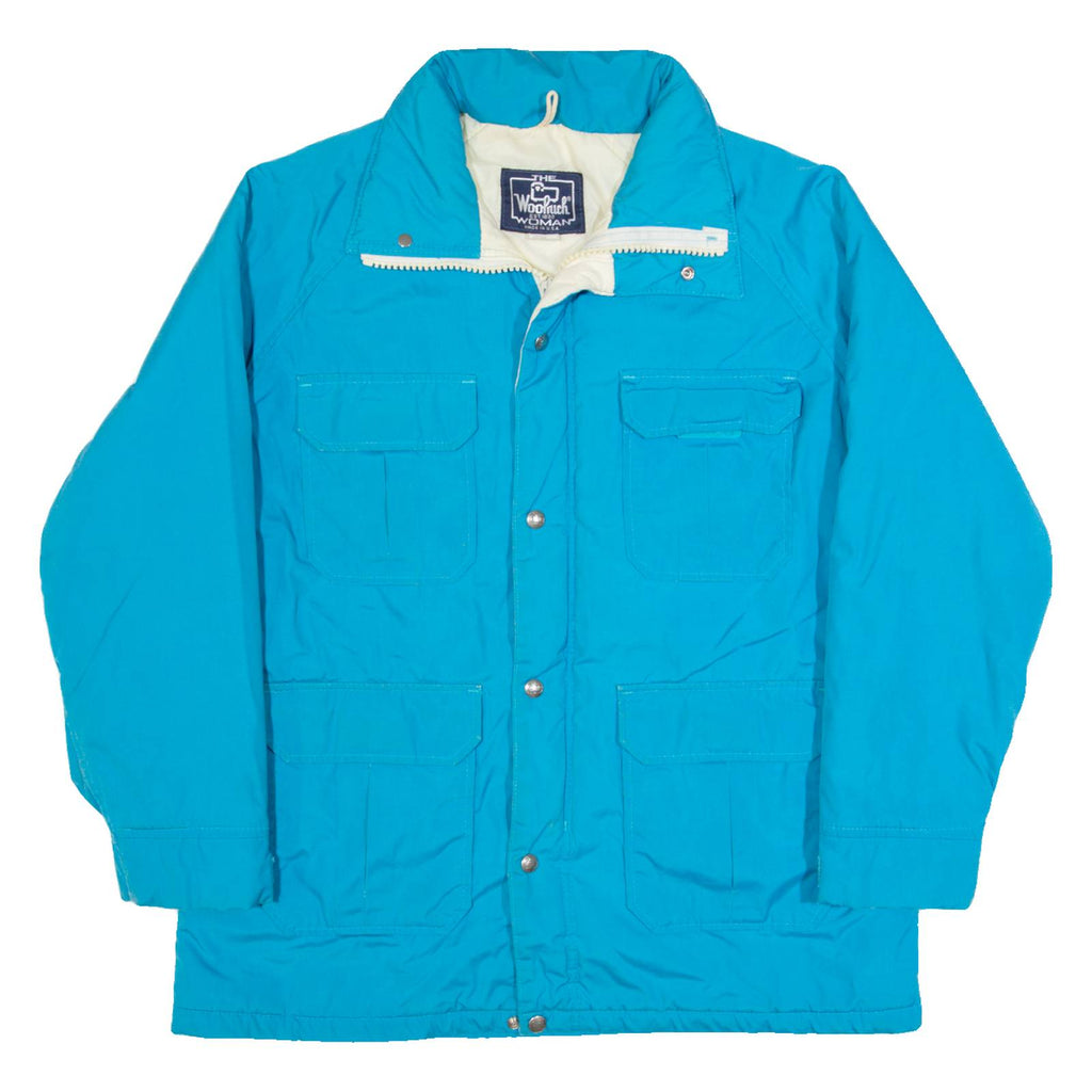 WOOLRICH Insulated Womens Chore Jacket Blue 90s L