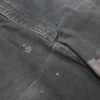 CARHARTT Mens Black Cotton Canvas Dungarees Regular Fit Straight XL W38 L32