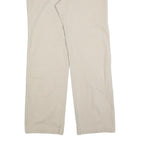 DICKIES Womens Cotton Blend Beige Relaxed Straight Trousers W36 L34 Casual