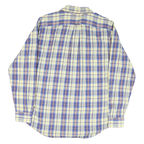 NAUTICA Mens Blue & Cream Check Shirt M Classic Cotton Blend Casual