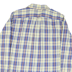 NAUTICA Mens Blue & Cream Check Shirt M Classic Cotton Blend Casual