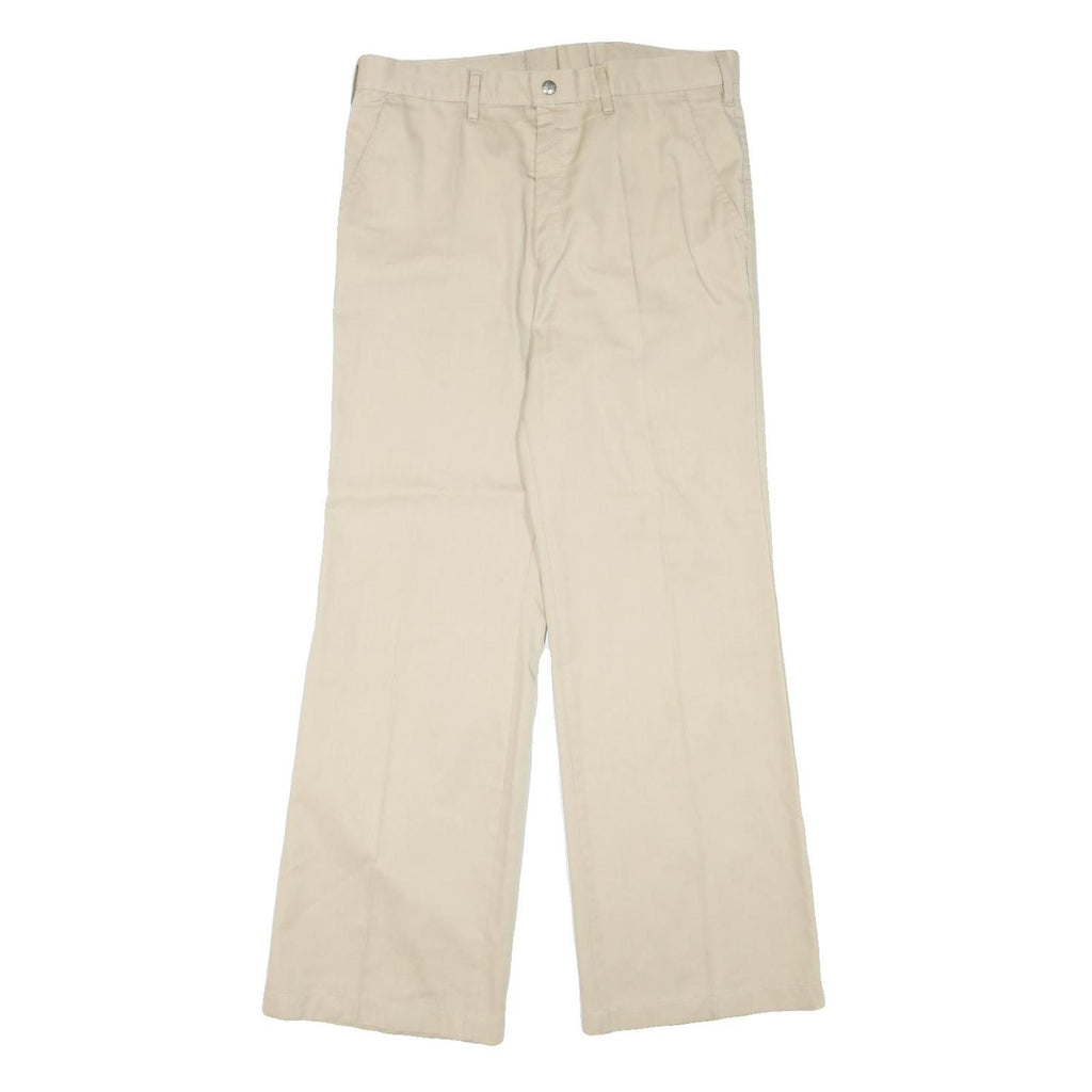 MCGREGOR Mens Cotton Blend Beige Regular Fit Straight Leg Trousers W32 L30