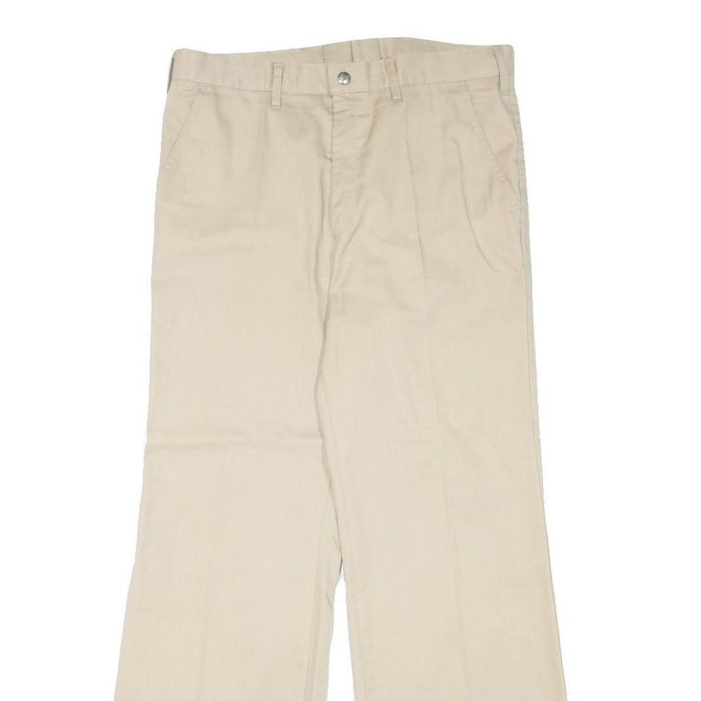 MCGREGOR Mens Cotton Blend Beige Regular Fit Straight Leg Trousers W32 L30