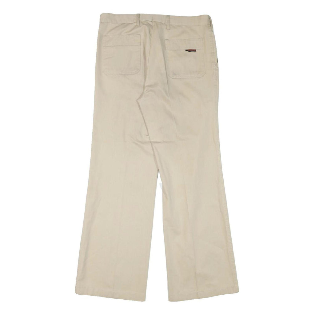 MCGREGOR Mens Cotton Blend Beige Regular Fit Straight Leg Trousers W32 L30