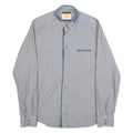 BOSS Mens Blue & White Striped Shirt Cotton M Button Closure Long Sleeve Regular