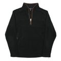 RYDALE Mens Black Brown Plain Pullover Regular Fit Polyester Blend Jumper M Warm
