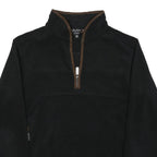 RYDALE Mens Black Brown Plain Pullover Regular Fit Polyester Blend Jumper M Warm