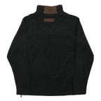 RYDALE Mens Black Brown Plain Pullover Regular Fit Polyester Blend Jumper M Warm