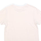 ADIDAS Womens Cream & White Classic T-Shirt S Short Sleeve Crew Neck Cotton