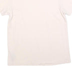 ADIDAS Womens Cream & White Classic T-Shirt S Short Sleeve Crew Neck Cotton
