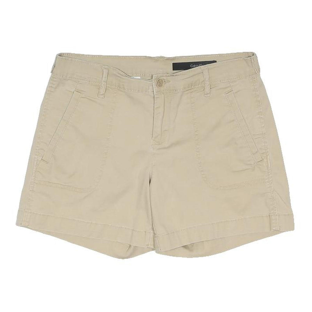 CALVIN KLEIN JEANS Womens Beige Casual Shorts M W29 Lightweight Cotton Blend