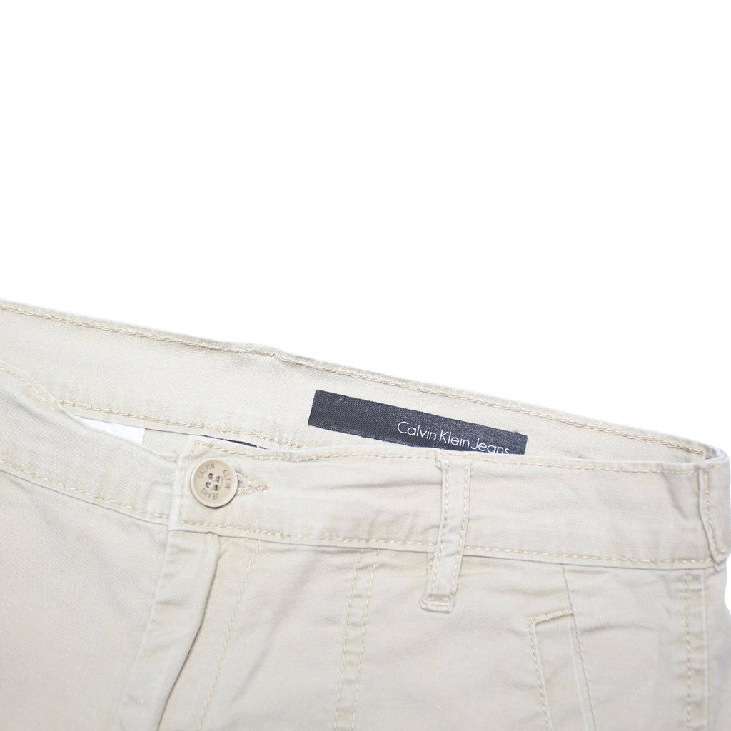 CALVIN KLEIN JEANS Womens Beige Casual Shorts M W29 Lightweight Cotton Blend