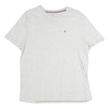 TOMMY HILFIGER Mens Grey & White Pocket T-Shirt M Short Sleeve Crew Neck Cotton