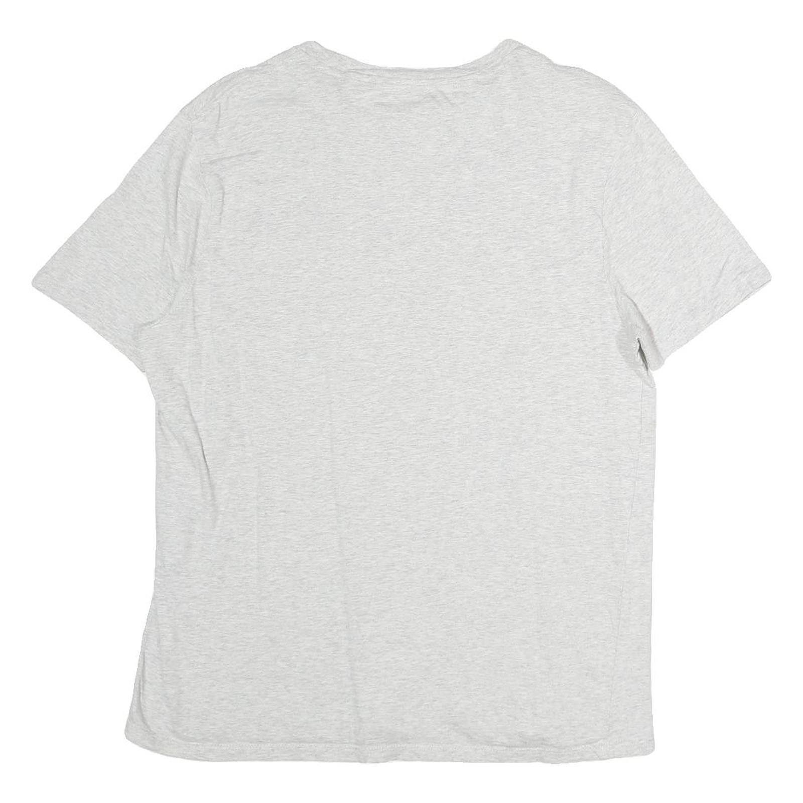 TOMMY HILFIGER Mens Grey & White Pocket T-Shirt M Short Sleeve Crew Neck Cotton