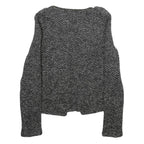 CHICOREE Womens Black and White Textured Classic Jacket XS Polyester Tweed