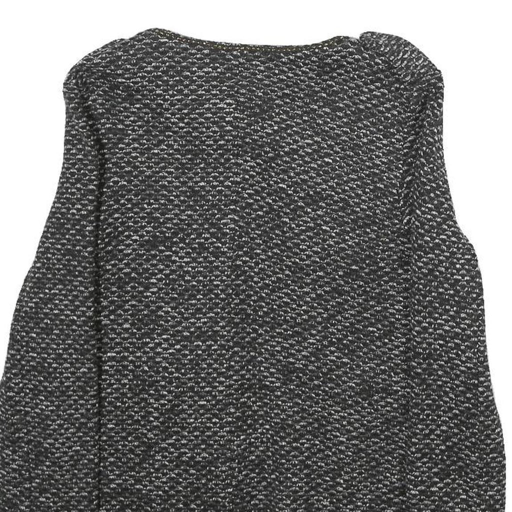 CHICOREE Womens Black and White Textured Classic Jacket XS Polyester Tweed