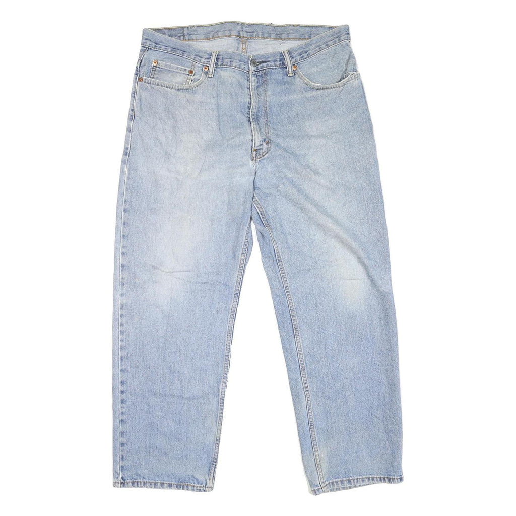 LEVI'S 550 Straight Mens Jeans Light Blue Regular Straight Denim W38 L29 Zip