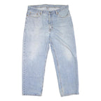 LEVI'S 550 Straight Mens Jeans Light Blue Regular Straight Denim W38 L29 Zip
