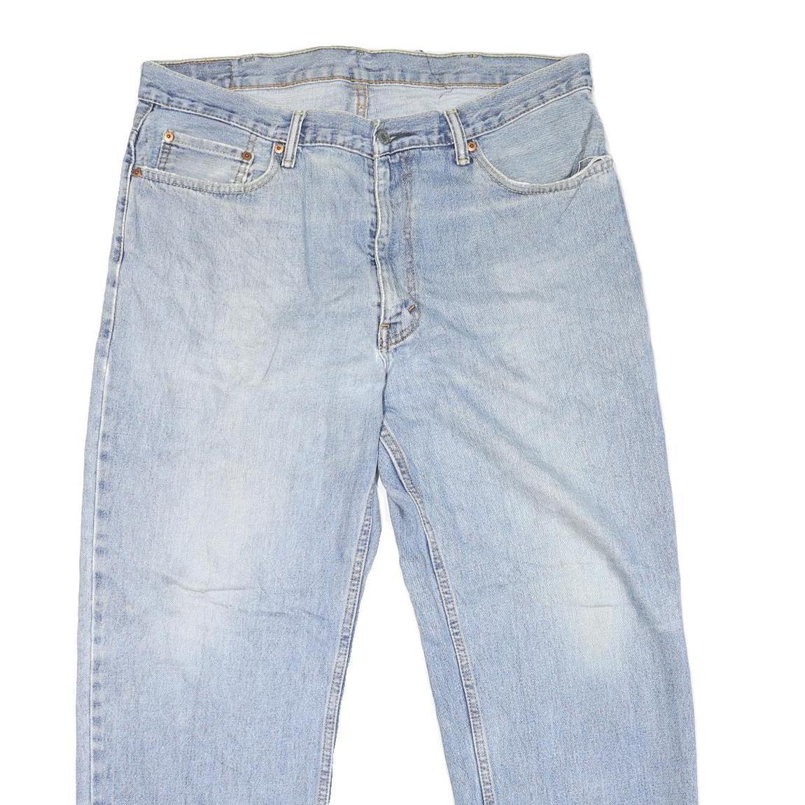 LEVI'S 550 Straight Mens Jeans Light Blue Regular Straight Denim W38 L29 Zip