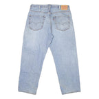 LEVI'S 550 Straight Mens Jeans Light Blue Regular Straight Denim W38 L29 Zip