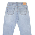 LEVI'S 550 Straight Mens Jeans Light Blue Regular Straight Denim W38 L29 Zip
