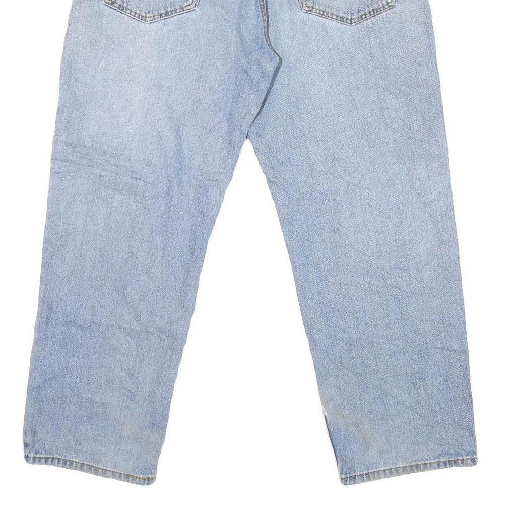 LEVI'S 550 Straight Mens Jeans Light Blue Regular Straight Denim W38 L29 Zip