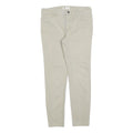 DICKIES Womens Cotton Blend Beige Slim Straight Trousers W30 L28 Stylish Comfort