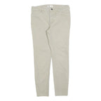 DICKIES Womens Cotton Blend Beige Slim Straight Trousers W30 L28 Stylish Comfort