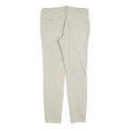 DICKIES Womens Cotton Blend Beige Slim Straight Trousers W30 L28 Stylish Comfort