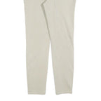 DICKIES Womens Cotton Blend Beige Slim Straight Trousers W30 L28 Stylish Comfort