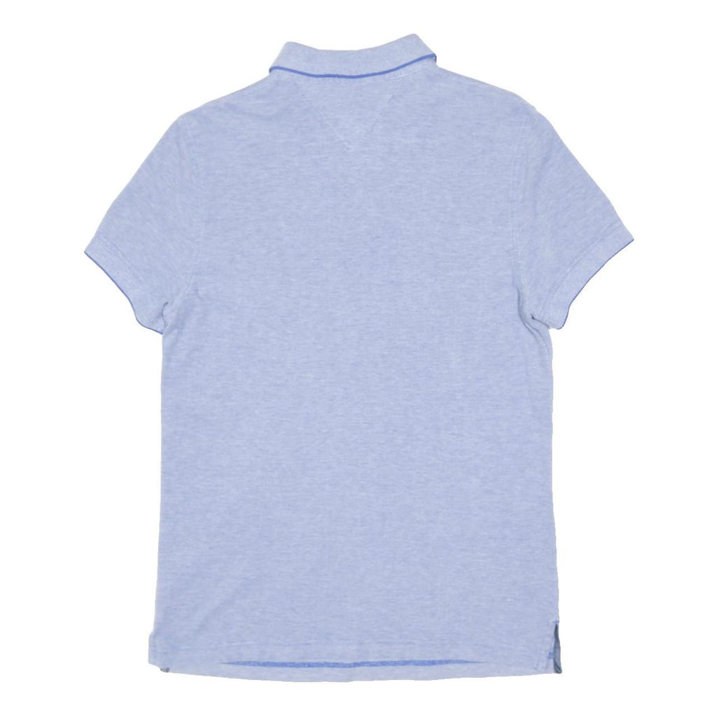 TOMMY HILFIGER Mens Blue Polo Shirt XS Cotton Blend Short Sleeve Classic Fit