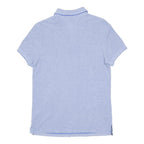 TOMMY HILFIGER Mens Blue Polo Shirt XS Cotton Blend Short Sleeve Classic Fit