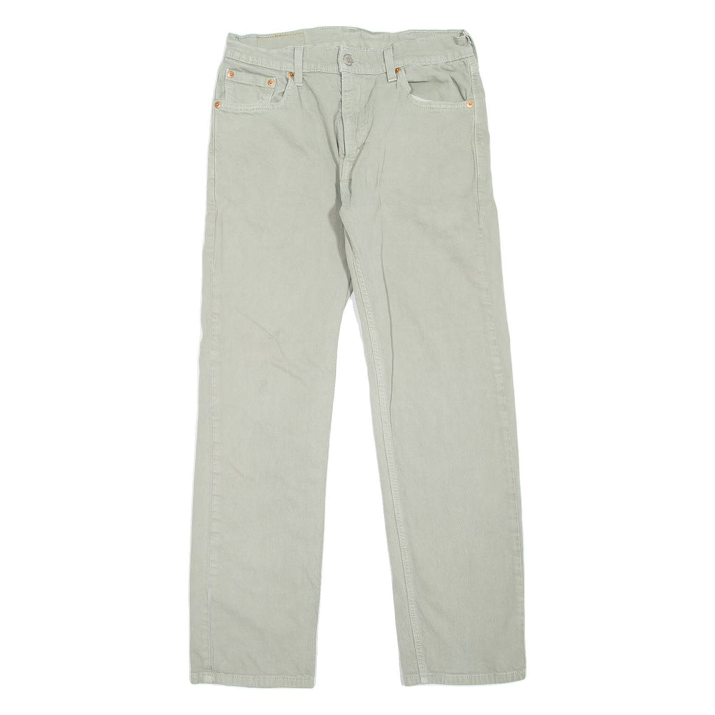 LEVI'S 505 Jeans Mens Grey Regular Straight W30 L30