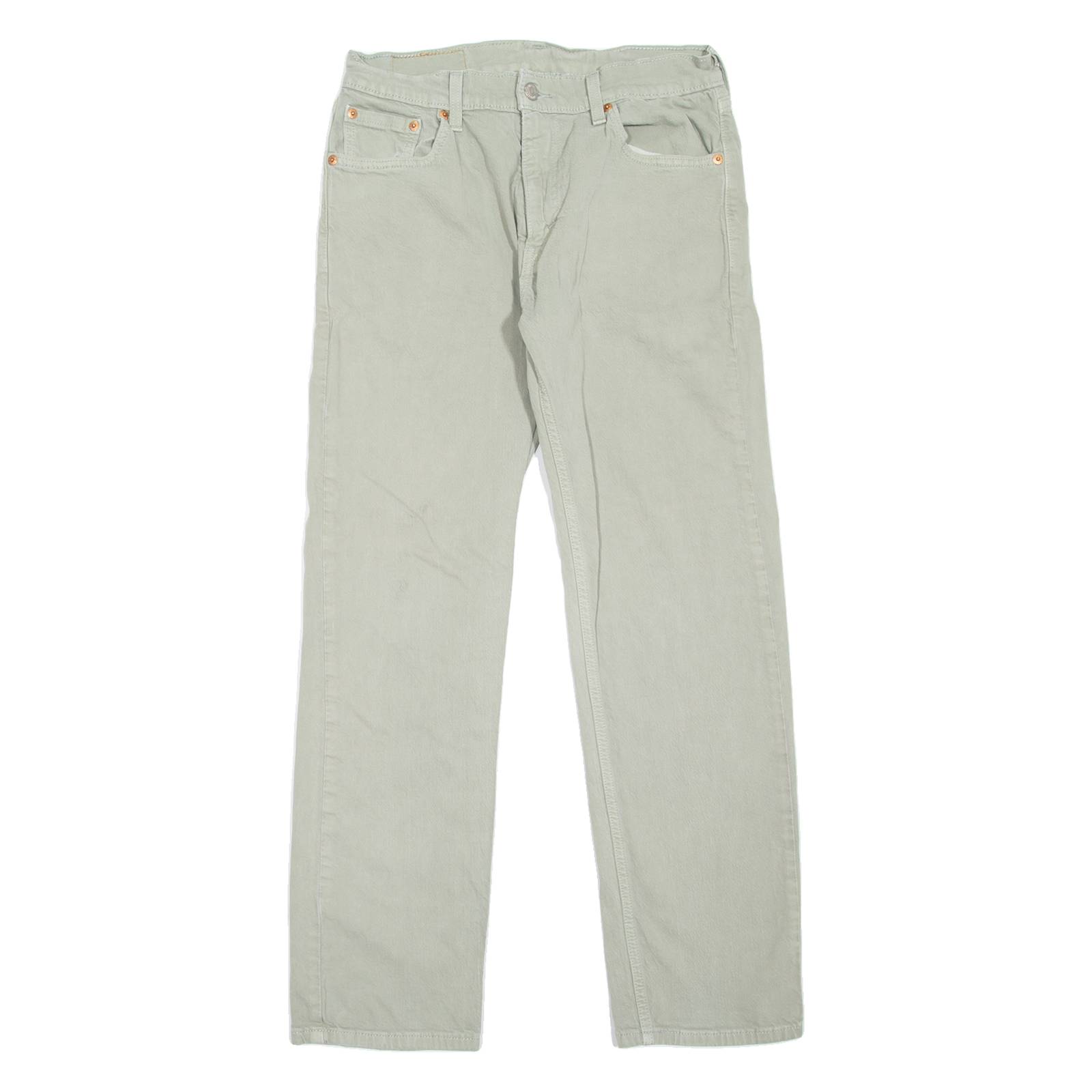 LEVI'S 505 Jeans Mens Grey Regular Straight W30 L30