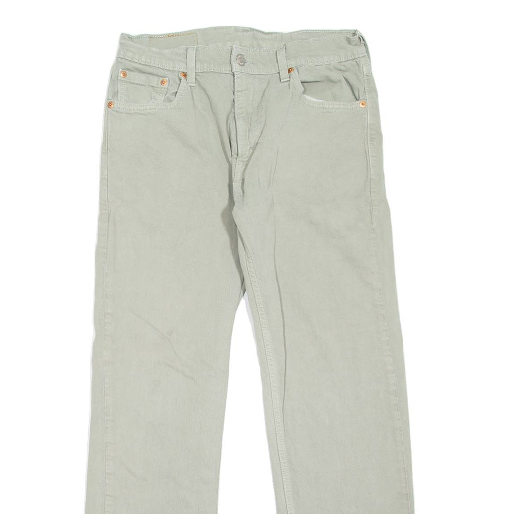 LEVI'S 505 Jeans Mens Grey Regular Straight W30 L30