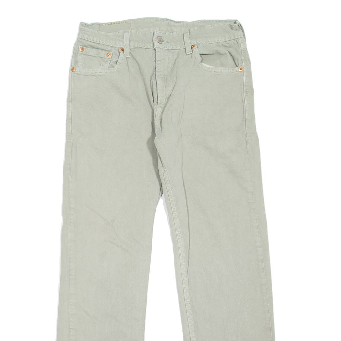 LEVI'S 505 Jeans Mens Grey Regular Straight W30 L30